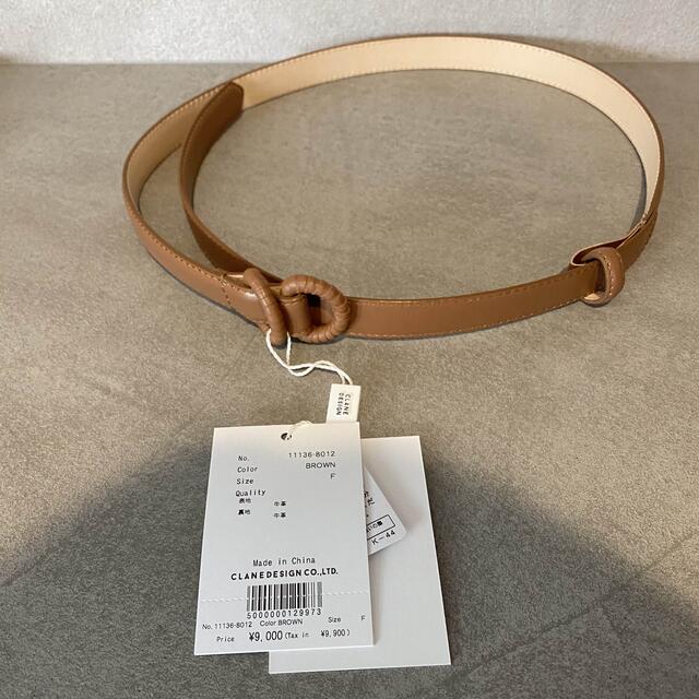 【ponchan様専用】clane DOUBLE RING BELT レディースのファッション小物(ベルト)の商品写真