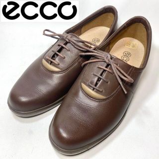 エコー(ECHO)のecco エコー　ブラウンレザーシューズ　24cm(バレエシューズ)