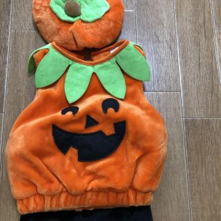 ハロウィン　衣装　9M〜18M キッズ　かぼちゃ(その他)