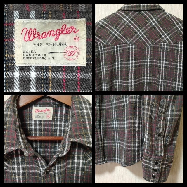 Wrangler(ラングラー)の【2枚セット】Wrangler ラングラー ウエスタン ネルシャツ メンズのトップス(シャツ)の商品写真