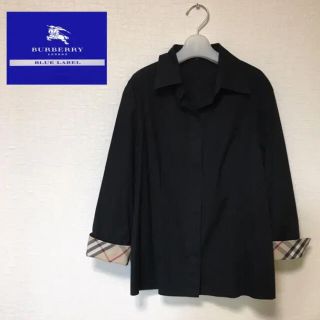 バーバリーブルーレーベル(BURBERRY BLUE LABEL)のBURBERRY  BLUE LABEL  黒　シャツ　ブラウス　バーバリー (シャツ/ブラウス(長袖/七分))