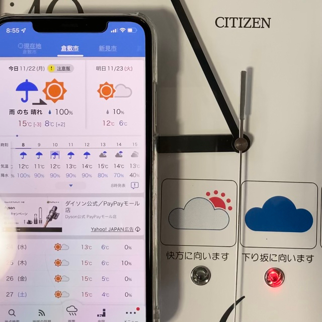 レトロ シチズンお天気時計 Citizen-