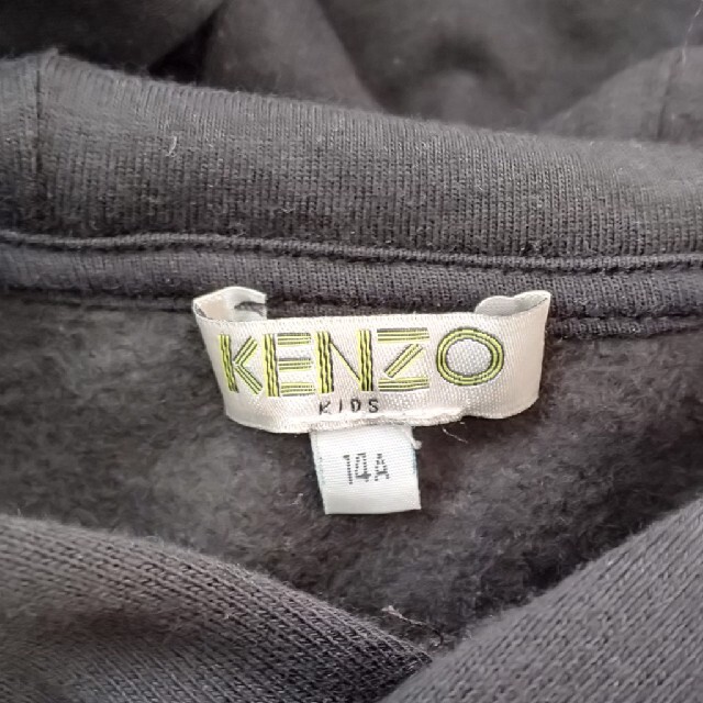 KENZO(ケンゾー)のKENZO kidsトレーナーワンピ フードつき キッズ/ベビー/マタニティのキッズ服女の子用(90cm~)(Tシャツ/カットソー)の商品写真