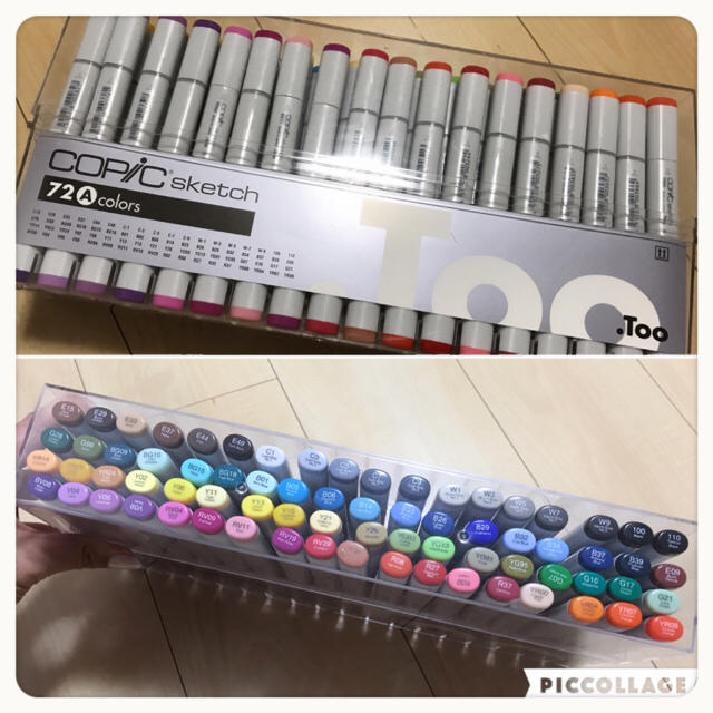 copic＊72色＊ほぼ新品 エンタメ/ホビーのアート用品(カラーペン/コピック)の商品写真