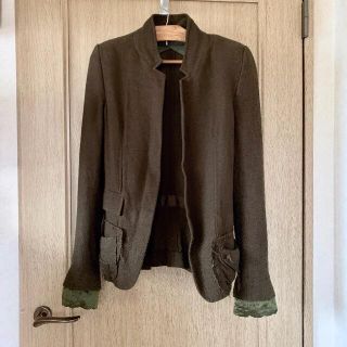 ハイダーアッカーマン(Haider Ackermann)の☆未使用☆  HAIDER ACKERMANN/ウールジャケット(ノーカラージャケット)