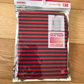 ユニクロ(UNIQLO)のUNIQLO ヒートテック　タートル　長袖　キッズ　130(Tシャツ/カットソー)