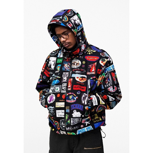 supreme GORE-TEX stickers shell jacketナイロンジャケット