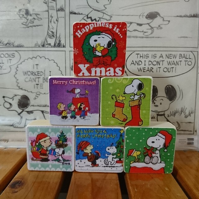 SNOOPY(スヌーピー)のかっじょ様専用☆☆スヌーピー クリスマスウッド インテリアブロック ハンドメイドのインテリア/家具(インテリア雑貨)の商品写真