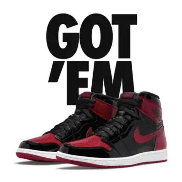 NIKE AIR JORDAN 1 BRED PATENT