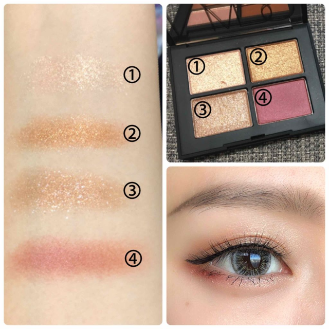 NARS(ナーズ)のNARS　クワッドアイシャドー3972＋口紅9454（未使用品） コスメ/美容のベースメイク/化粧品(アイシャドウ)の商品写真