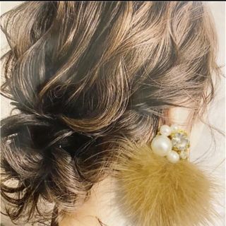 人気贅沢bijouピアス(ピアス)