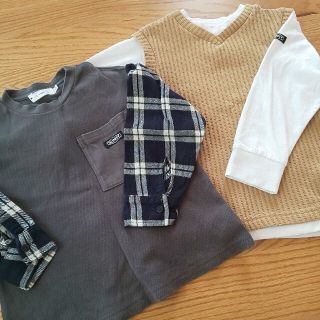 ザショップティーケー(THE SHOP TK)の【専用品】子供服 THE SHOP TK 長袖 110サイズ ２枚セット(Tシャツ/カットソー)