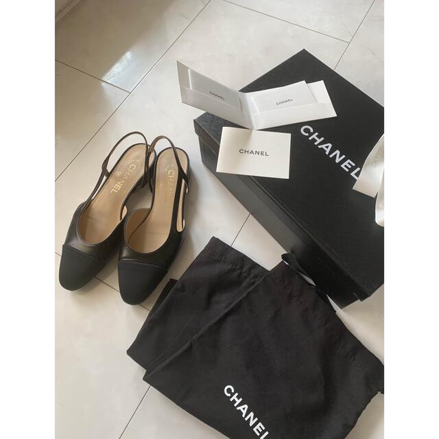 CHANEL シャネル スリングバックシューズ 36ハーフサイズ www