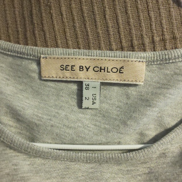 SEE BY CHLOE(シーバイクロエ)のsee by chloe 綿100%ロンtee レディースのトップス(Tシャツ(長袖/七分))の商品写真