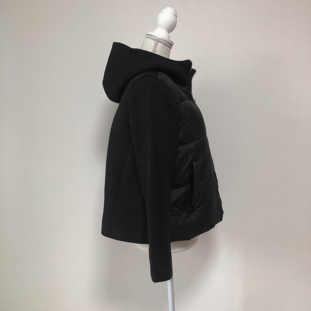 新品✴︎ボンディング中綿切替デザインジャケット ショートコート 黒 レディースのジャケット/アウター(ダウンジャケット)の商品写真