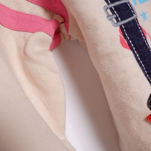 mikihouse(ミキハウス)のMIKIHOUSE　トレーナー　キッズ　ピンク/オフホワイト キッズ/ベビー/マタニティのキッズ服女の子用(90cm~)(Tシャツ/カットソー)の商品写真