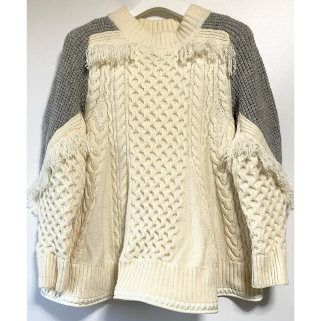 sakai cable Knit