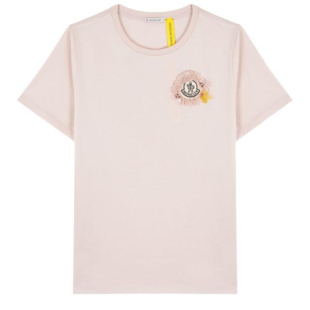 サイズS■モンクレールx SIMONE ROCHA■新品■花フリルロゴTシャツ