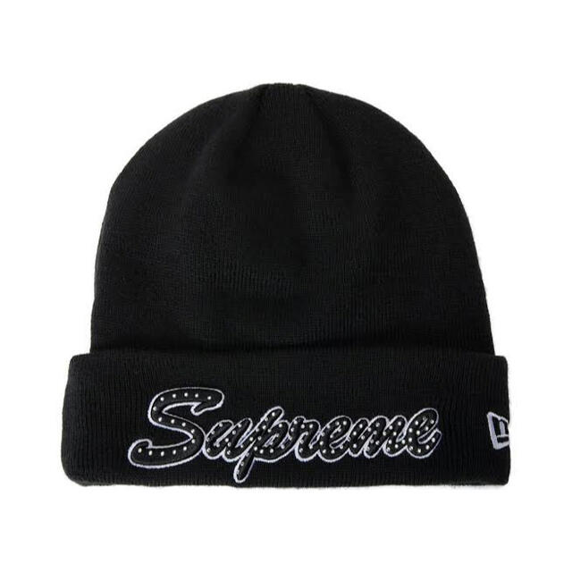 supreme 18aw new era script beanie 黒 | フリマアプリ ラクマ