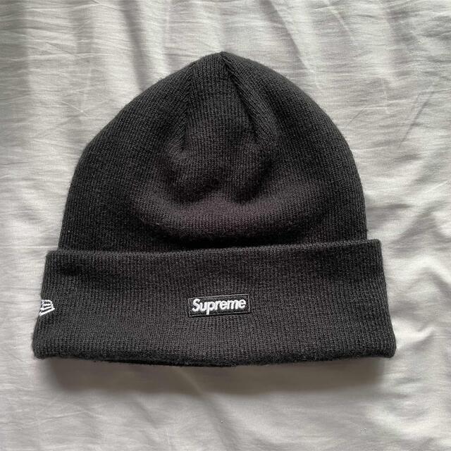 supreme 18aw new era script beanie 黒