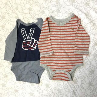 ベビーギャップ(babyGAP)のベビーギャップ　ロンパース　70 2枚セット(ロンパース)