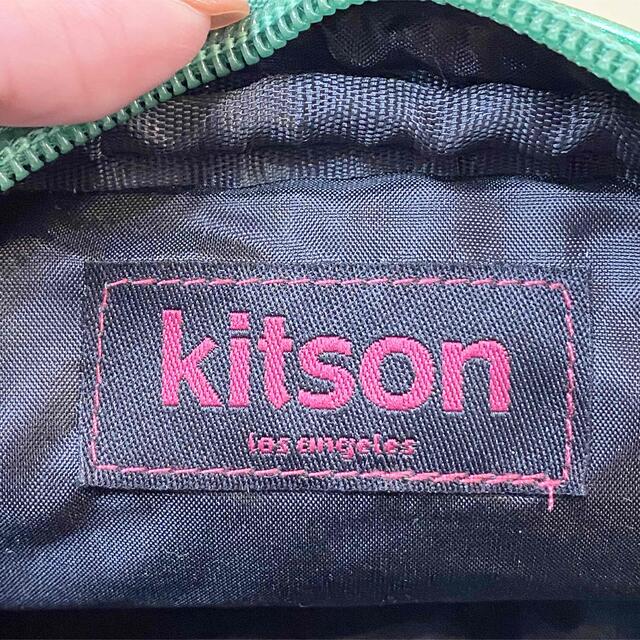 KITSON(キットソン)のkitson キットソン ポーチ 筆箱 ペンケース メタリックグリーン レディースのファッション小物(ポーチ)の商品写真