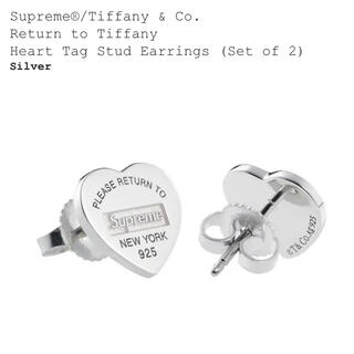 ティファニー(Tiffany & Co.)のSupreme Tiffany Heart Tag Stud Earrings(ピアス(両耳用))