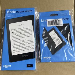 Kindle Paperwhite 8GB 広告付き+レザーカバー　ブラック(電子ブックリーダー)
