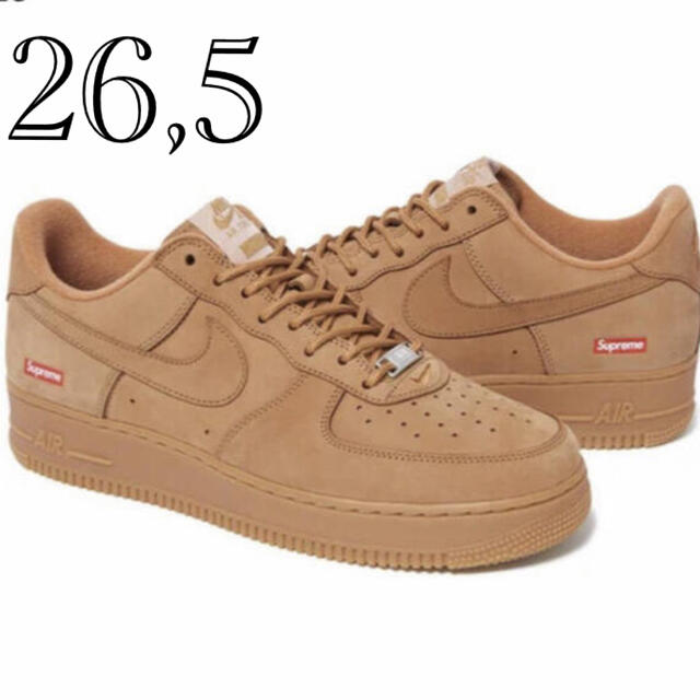 Supreme×Nike Air Force 1 Low Flax Wheat