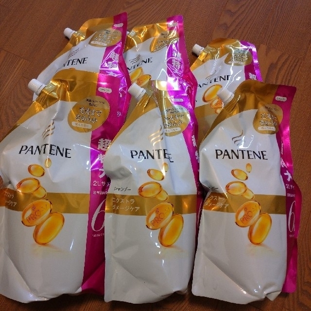 PANTENE(パンテーン)のパンテーン エクストラダメージケア シャンプー&コンディショナー 詰替 6    コスメ/美容のヘアケア/スタイリング(シャンプー/コンディショナーセット)の商品写真