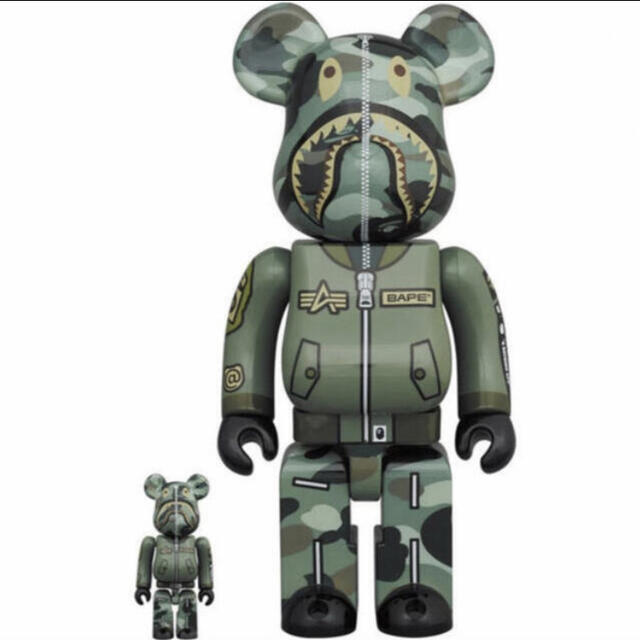 BAPE × ALPHA BE@RBRICK 100% & 400%