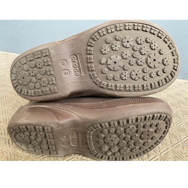 crocs(クロックス)の【最終値下げ☆】クロックス W8(24cm相当)ボア ブーツ ブラウン 茶 レディースの靴/シューズ(ブーツ)の商品写真