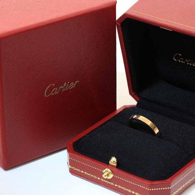 Cartier(カルティエ)のカルティエ1Pダイヤ エングレーブド リング 19号 K18PG D8490 レディースのアクセサリー(リング(指輪))の商品写真