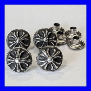 クロムハーツ(Chrome Hearts)のクロムハーツ★クロスボールリベット★12mm 4個セット(その他)