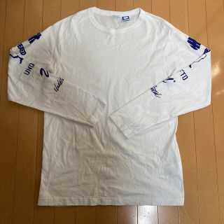 アンディフィーテッド(UNDEFEATED)のUNDEFEATED ロンT ホワイト　Lサイズ　チャンピオン(Tシャツ/カットソー(七分/長袖))