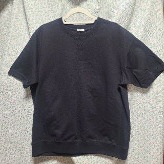 ジーユー(GU)のGUメンズ　トレーナー生地半袖Tシャツ(XL)(Tシャツ/カットソー(半袖/袖なし))