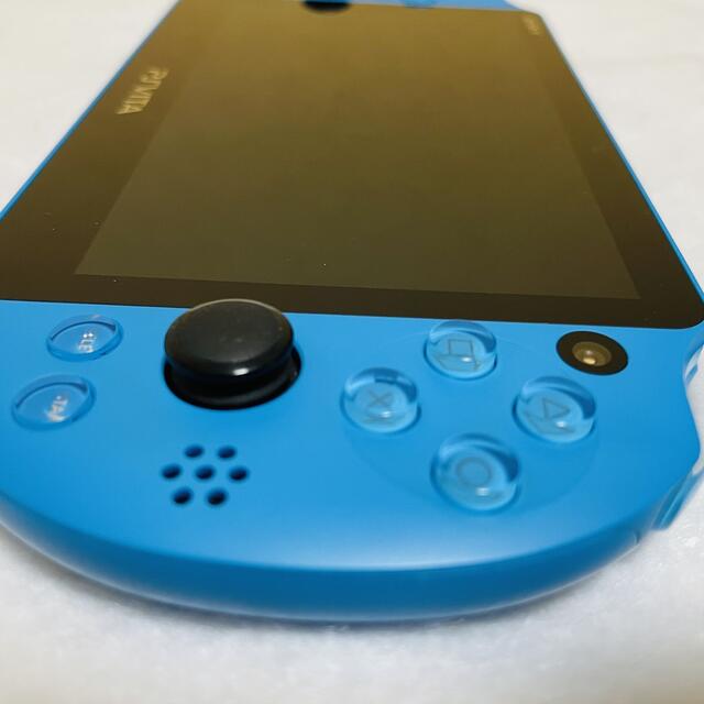 PlayStation Vita(プレイステーションヴィータ)のPSVita PCH-2000 ZA23 本体 アクアブルー 動作確認済み エンタメ/ホビーのゲームソフト/ゲーム機本体(家庭用ゲーム機本体)の商品写真