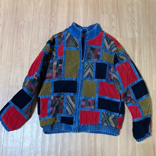 SUPREME Corduroy Patchwork Denim Jacket