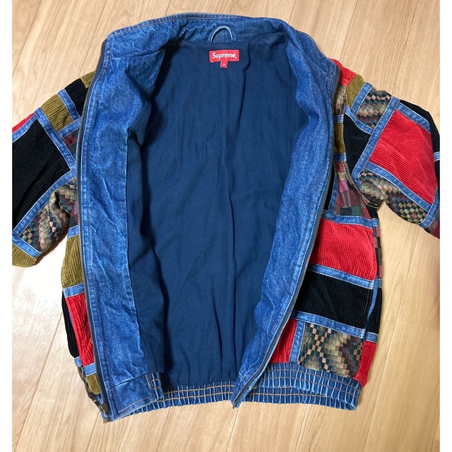 Corduroy Patchwork Denim Jacket XL