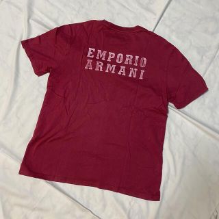 エンポリオアルマーニ(Emporio Armani)の【EMPORIO ARMANI】エンポリオアルマーニ　半袖Ｔシャツ　RED(Tシャツ/カットソー(半袖/袖なし))