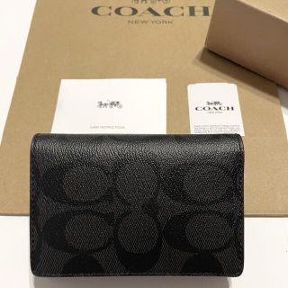 コーチ(COACH)の【新品未使用】04 コーチ  メンズ 名刺入れ ビジネスカードケース(名刺入れ/定期入れ)