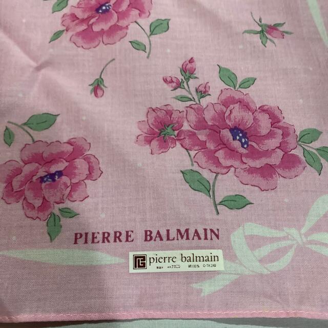 Pierre Balmain(ピエールバルマン)のピエールバルマン　ハンカチ　未使用品　ピンク　#1276 レディースのファッション小物(ハンカチ)の商品写真