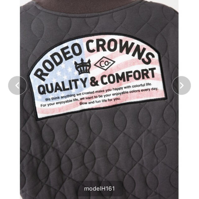 RODEO CROWNS WIDE BOWL(ロデオクラウンズワイドボウル)のロデオクラウンズ  USA キルティングスナップボタンスウェットジャケット レディースのジャケット/アウター(ノーカラージャケット)の商品写真