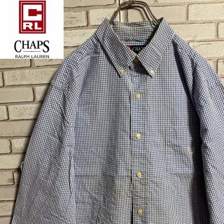 チャップス(CHAPS)の90s 古着 チャップス ラルフローレン 刺繍ロゴ ゆるだぼ ビッグシルエット(シャツ)