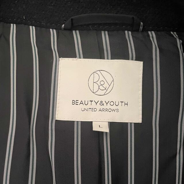 BEAUTY&YOUTH UNITED ARROWS(ビューティアンドユースユナイテッドアローズ)のユナイテッドアローズ　ピーコート　BL  美品！ レディースのジャケット/アウター(ピーコート)の商品写真