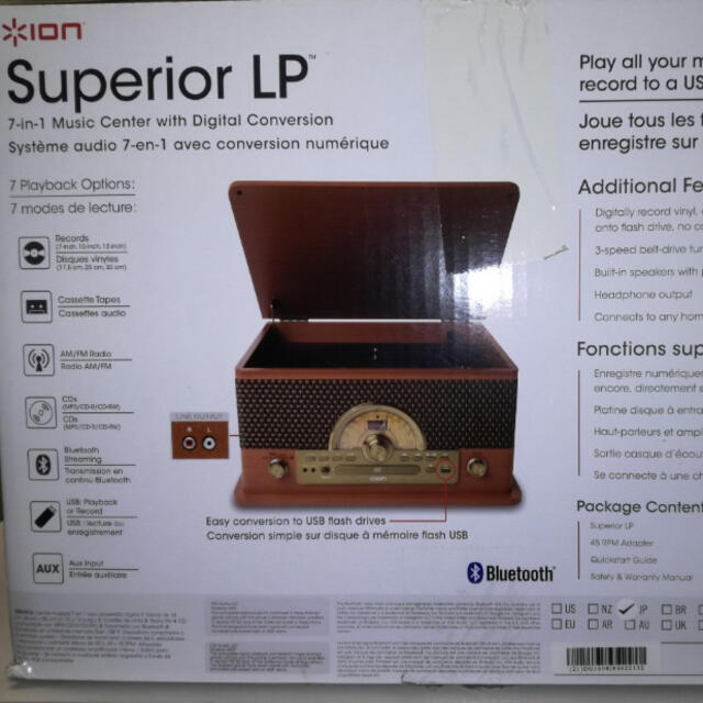 ION BT対応 オールインワンミュージックプレーヤー Superior LPの通販