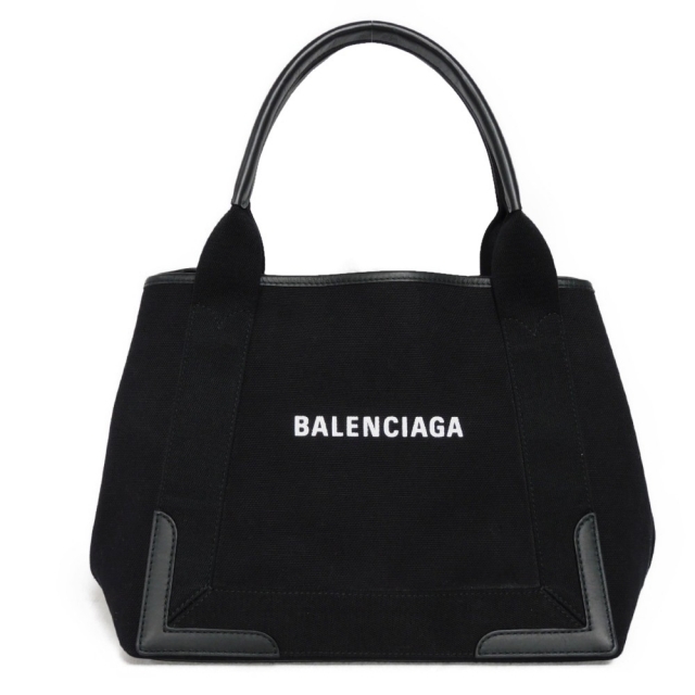 Balenciaga(バレンシアガ)のバレンシアガ ネイビー カバ S ロゴ ノワール ハンドバッグ 339933 レディースのバッグ(ハンドバッグ)の商品写真