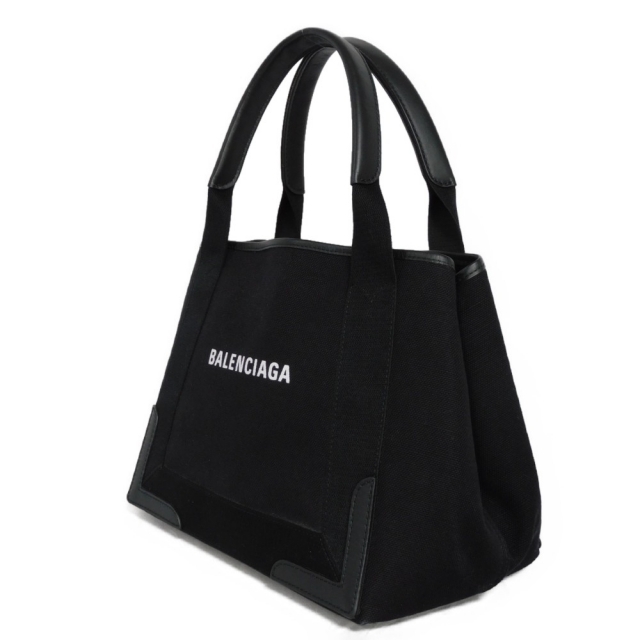 Balenciaga(バレンシアガ)のバレンシアガ ネイビー カバ S ロゴ ノワール ハンドバッグ 339933 レディースのバッグ(ハンドバッグ)の商品写真