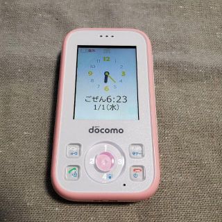 エヌティティドコモ(NTTdocomo)のドコモ docomo キッズケータイ HW-01G 　ピンク(携帯電話本体)