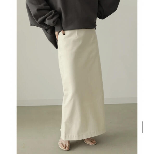 TODAYFUL(トゥデイフル)のlouren  highwaist pencil skirt  ivory  s レディースのスカート(ロングスカート)の商品写真